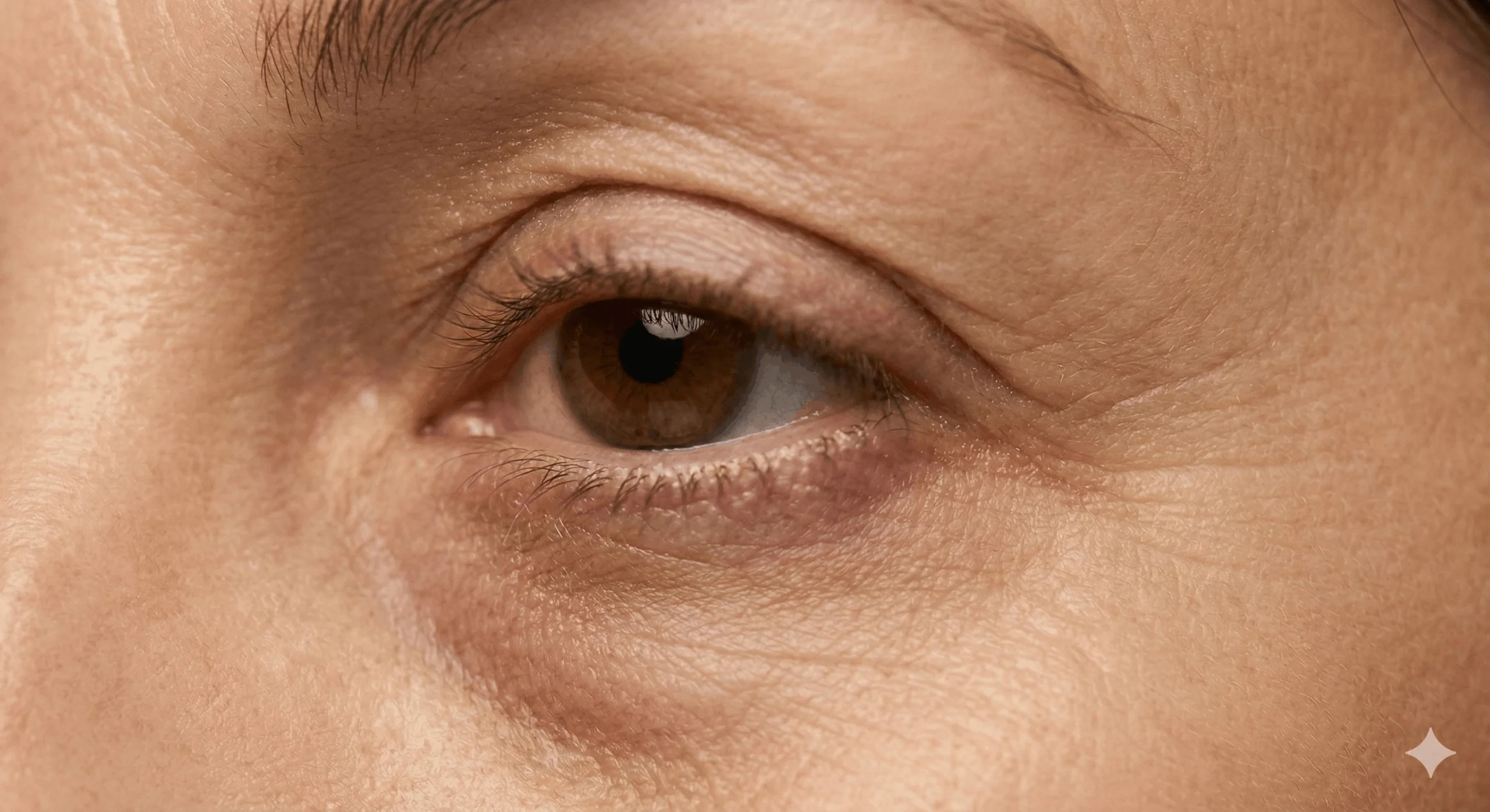 Under-eye hollows or dark circles